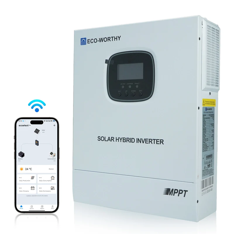ECO-WORTHY 48V 3000W Netzunabhängiger Solar-Wechselrichter—48V DC zu 230V AC—3400W@145V PV Eingang
