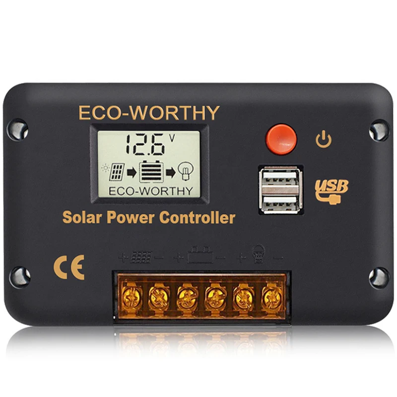 PWM Solarladeregler 30A 12V/24V — Generalüberholt & Originalverpackt