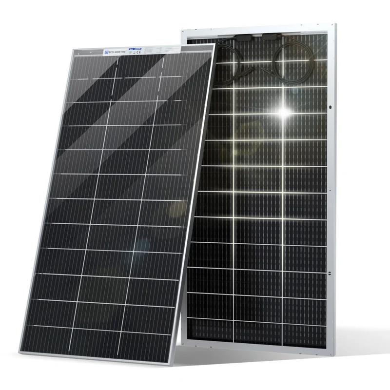 ECO-WORTHY 195Wp 12V Bifaziale Solarmodul Monokristallin
