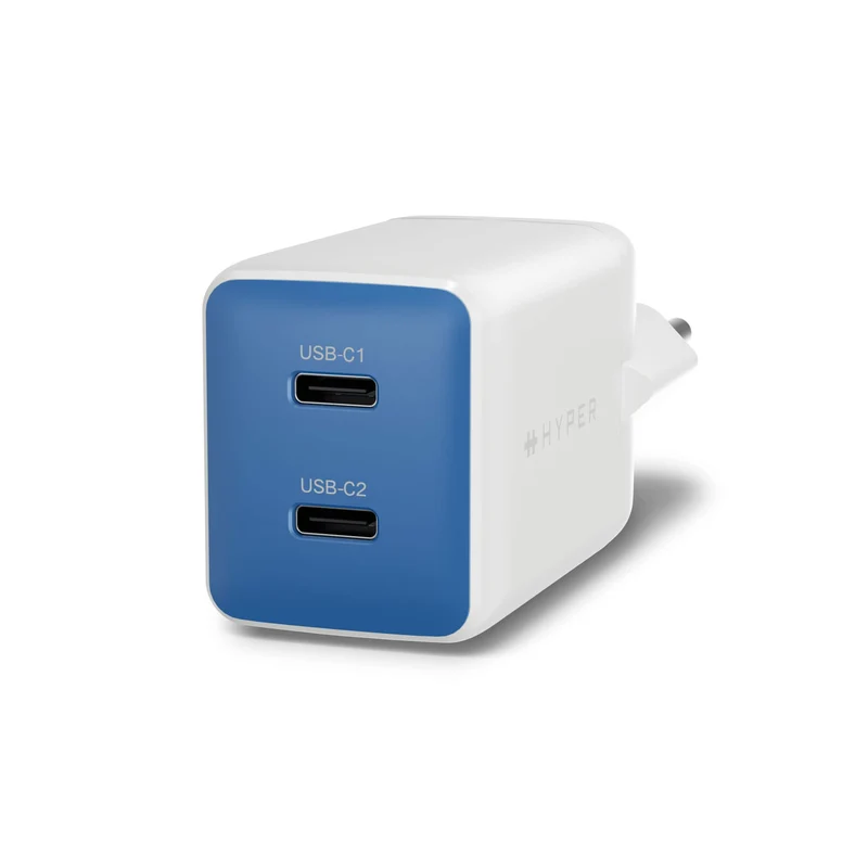 HyperJuice Flex 45 W GaN-Steckdosenladegerät – Blau (EU)