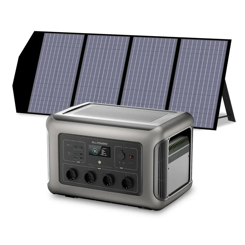 ALLPOWERS Solar Generator Kit 3500W (R3500 V2 + SP029 140W Solar Panel)