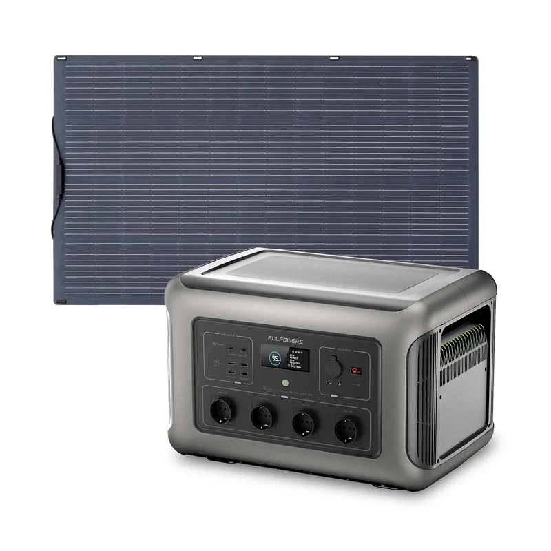 ALLPOWERS Solar Generator Kit 3500W (R3500 V2 + SF200 200W Flexible Solar Panel)