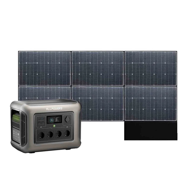 ALLPOWERS R1500 Lite Mit 600W Solarpanel | 1600W Solargenerator-Kit