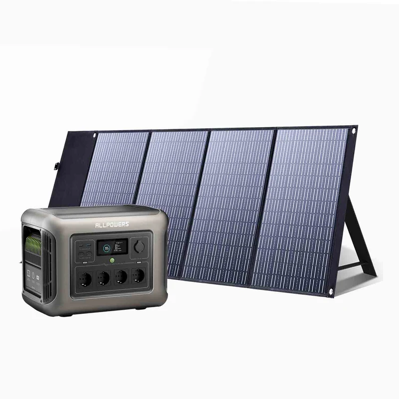 ALLPOWERS R1500 Lite Mit 140W Solarpanel | 1600W Solargenerator-Kit