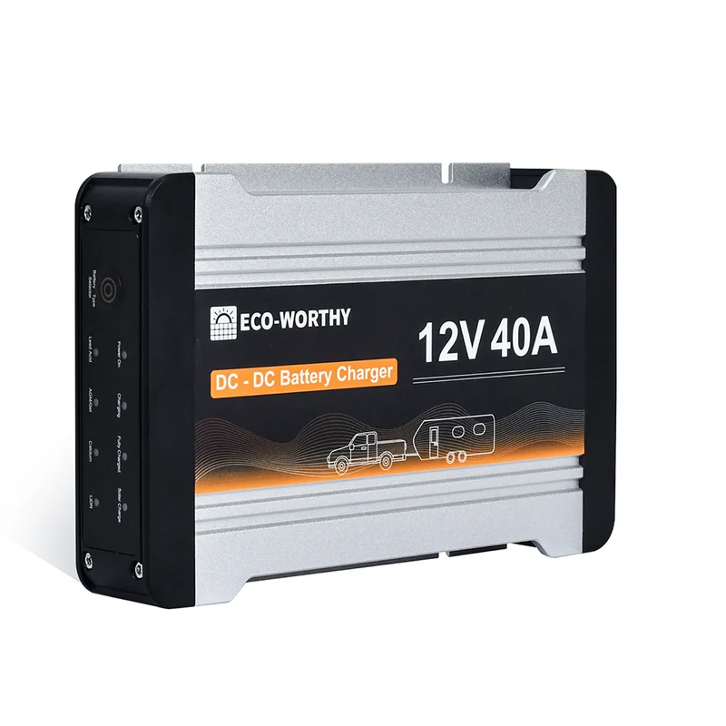 ECO-WORTHY 12V 20A & 40A MPPT DC-DC Batterieladegerät Für 12V LiFePO4, Blei-Säure, SLA, Gel, AGM Und Calcium-Batterien