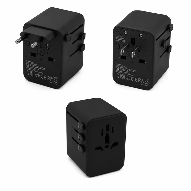 Kolumbus Weltreisestecker 4-in-1 – 150+ Länder, 2x USB-A & 2x USB-C, CE/RoHS - Gebraucht