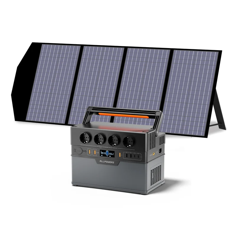 ALLPOWERS S1500 Plus Mit 140W SolarPanel | 1500W Solargenerator