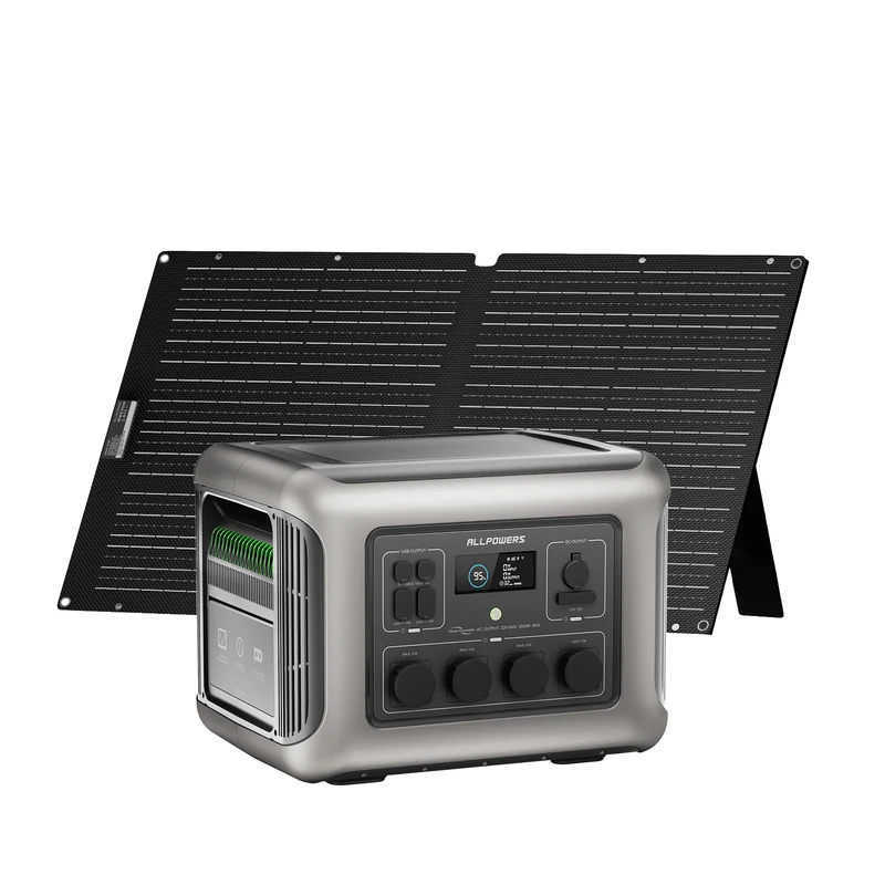 ALLPOWERS R2500 Plus Mit 100W Solarpanel | 2500W Solargenerator