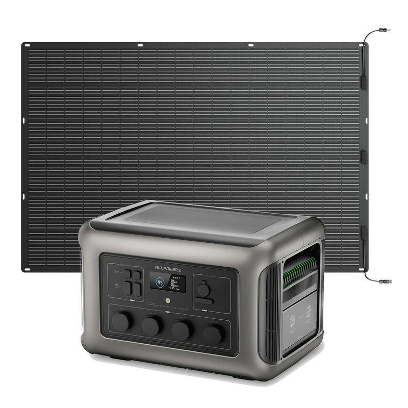 ALLPOWERS 3500W Solargenerator R3500 Mit 400W Flexibles Solarpanel