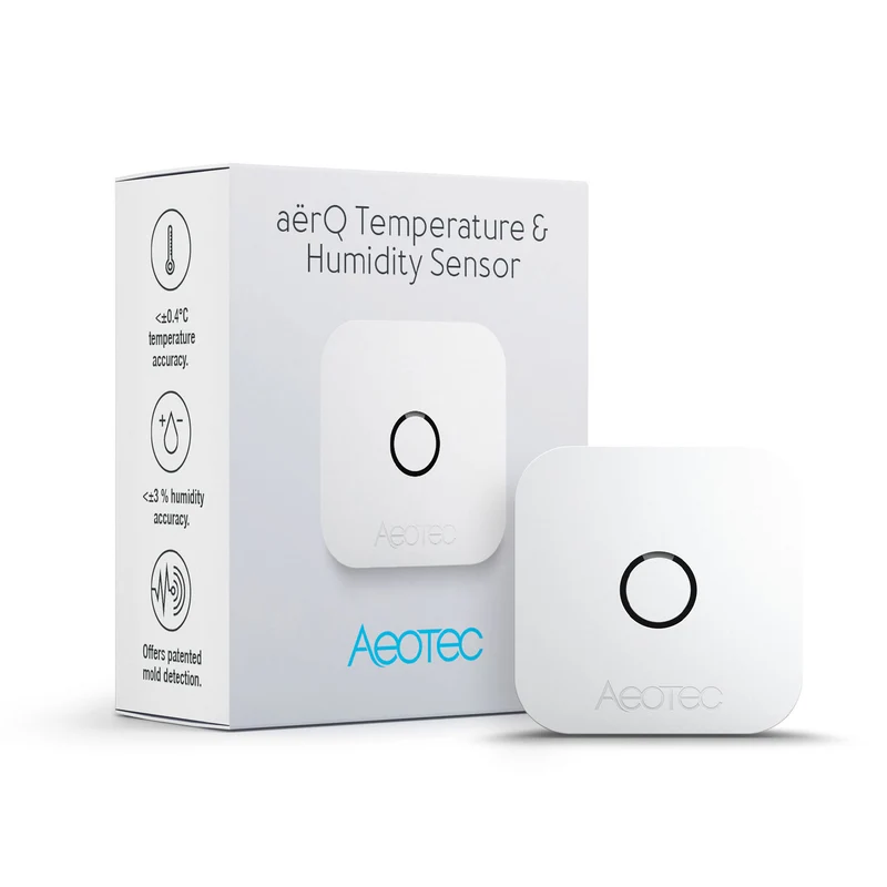 Aeotec aërQ Temperature & Humidity Sensor Temperatur-Feuchtigkeit-Sensor Z-Wave Plus V2 ZWA039