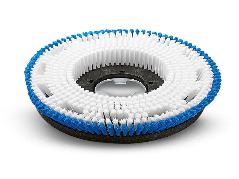 Shampoonierbürste, mittelweich, blau / weiß, 330 mm