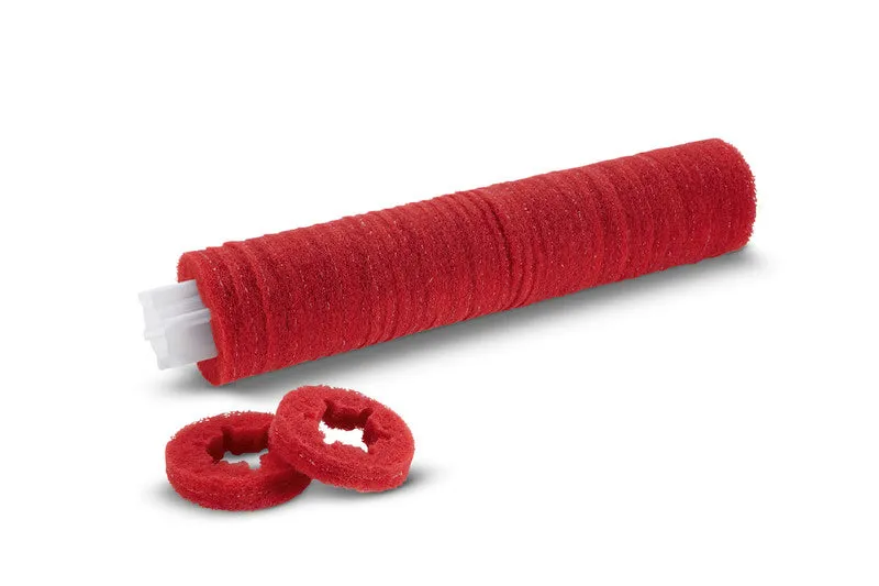 Walzenpad auf Hülse, mittel, rot, 400 mm