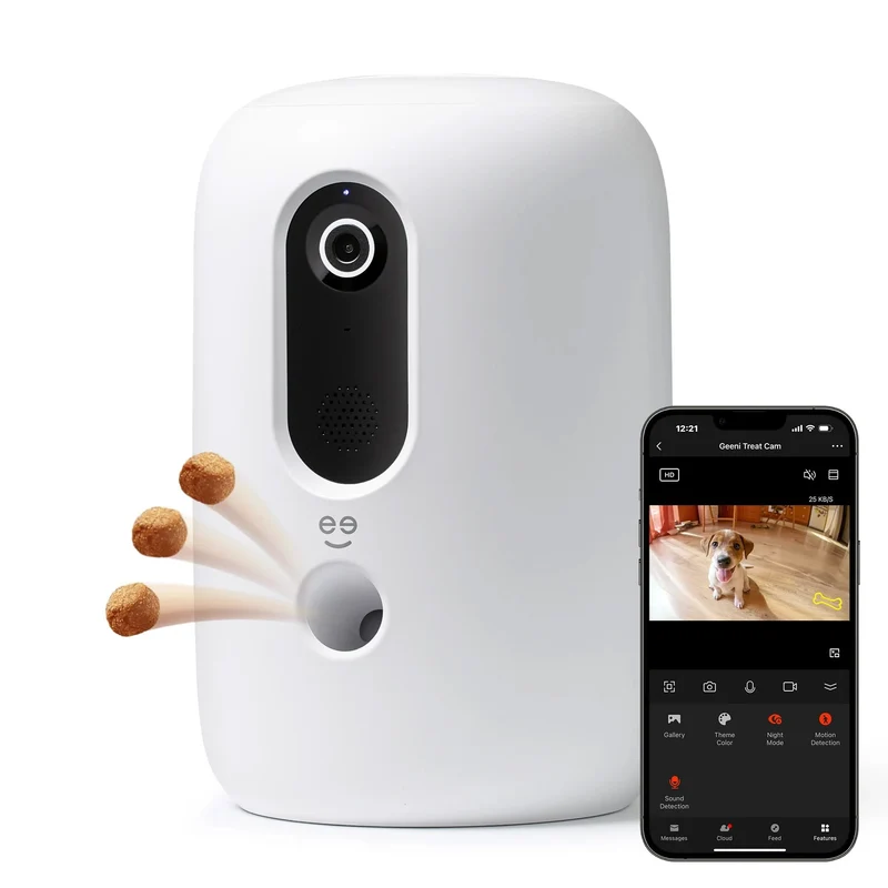 Smart Pet Camera mit Fütterungsfunktion – Live-Bild, App-Steuerung, für Hunde & Katzen