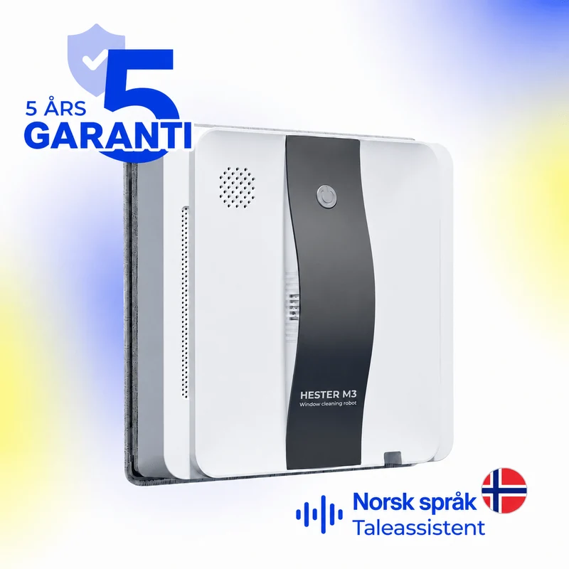 AI-navigert vindusvaskerobot HESTER M3 PRO Extra Clean