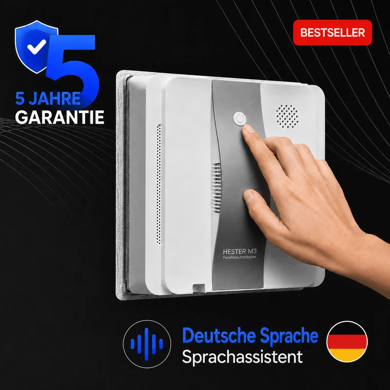 Für alle Fenstertypen Fensterputzroboter HESTER M3 PRO Extra Clean