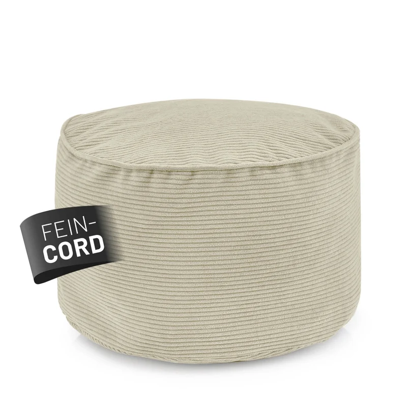 Comfort Line Pouf Feincord - 25 x 40 cm - 50 l - Beige