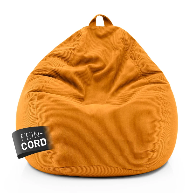 Comfort Line Sitzsack Feincord XXL - 315 L - Senfgelb