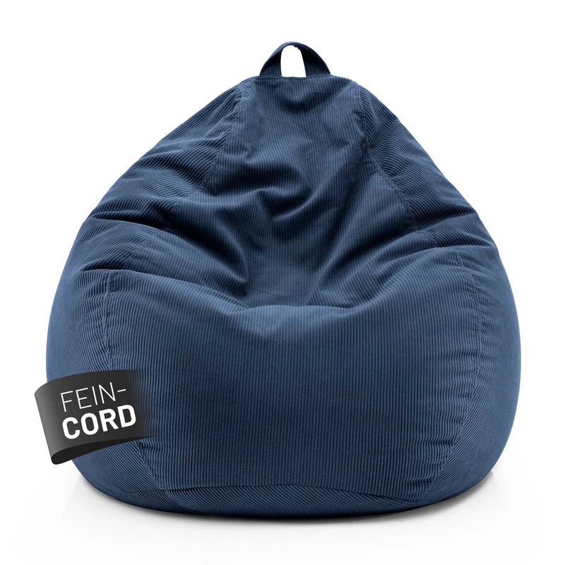 Comfort Line Sitzsack Feincord XXL - 315 L - Dunkelblau