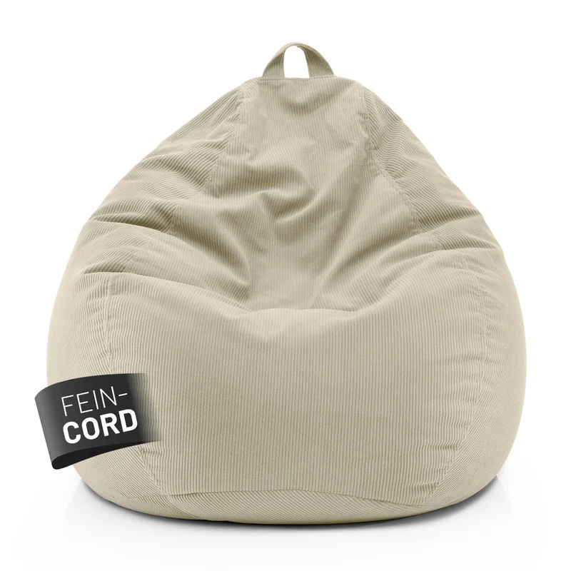 Comfort Line Sitzsack Feincord XXL - 315 L - Beige