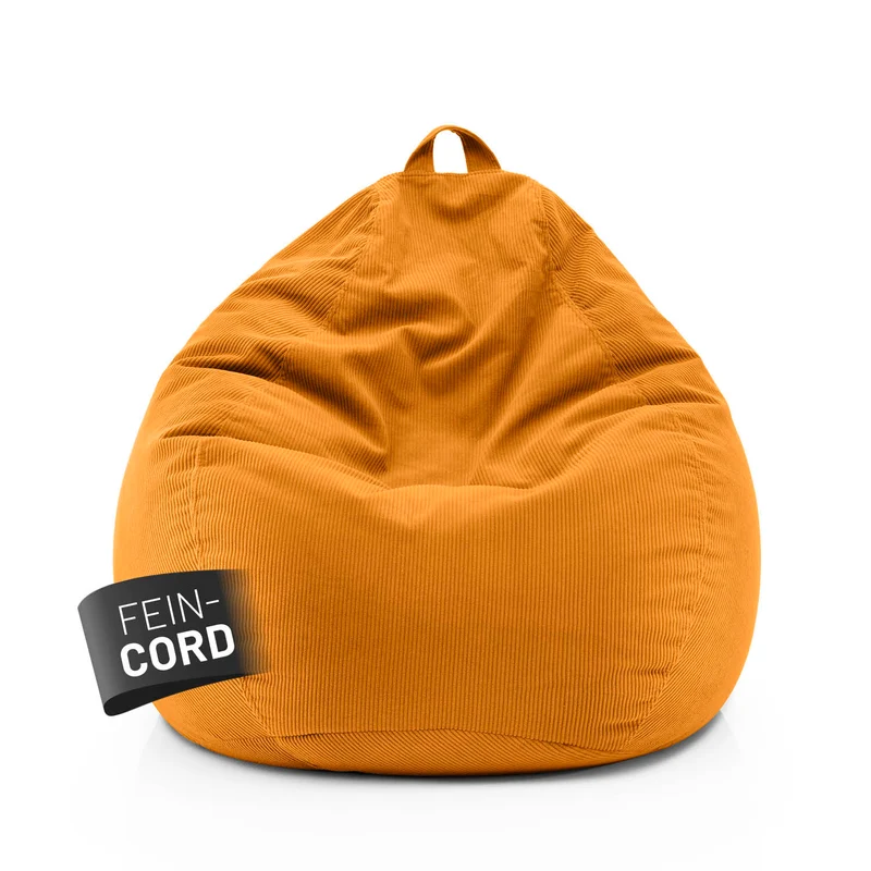 Comfort Line Sitzsack Feincord XL - 250 L - Senfgelb