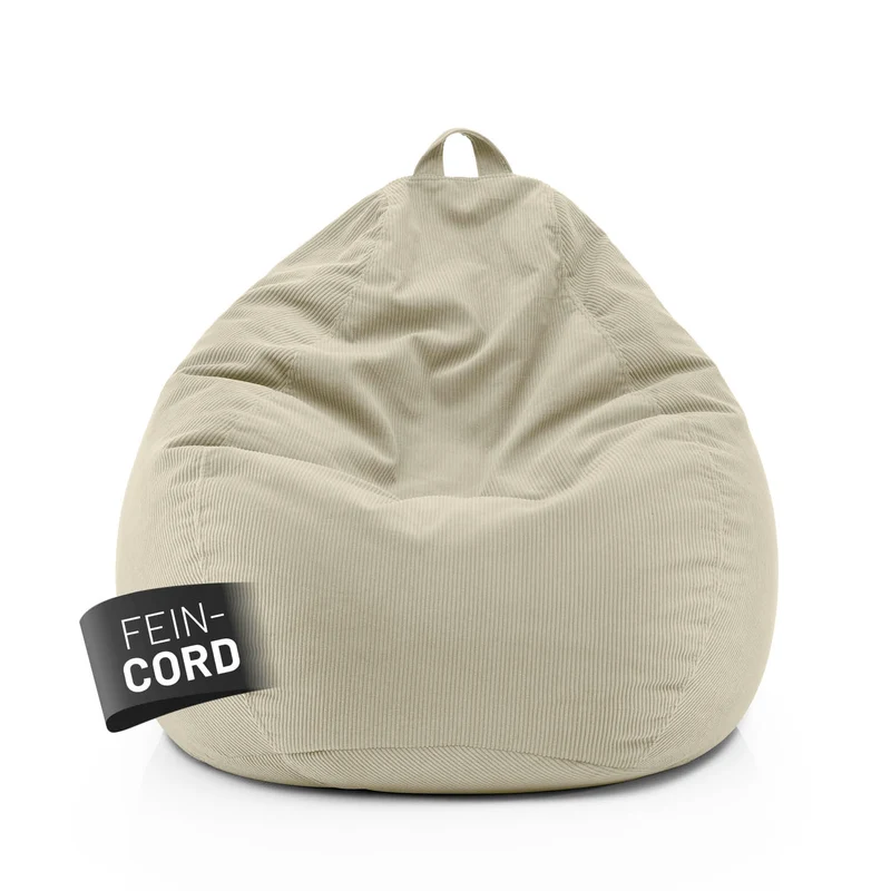 Comfort Line Sitzsack Feincord XL - 250 L - Beige