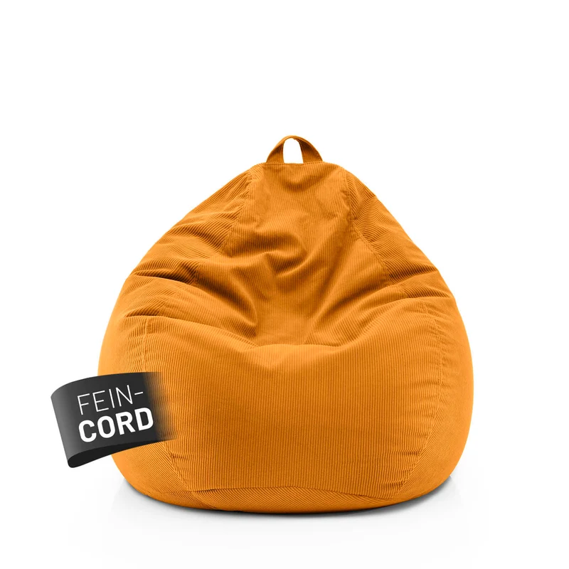 Comfort Line Sitzsack Feincord L - 185 L - Senfgelb