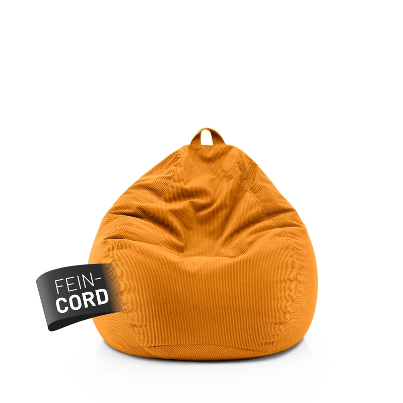 Comfort Line Sitzsack Feincord M - 120 L - Senfgelb