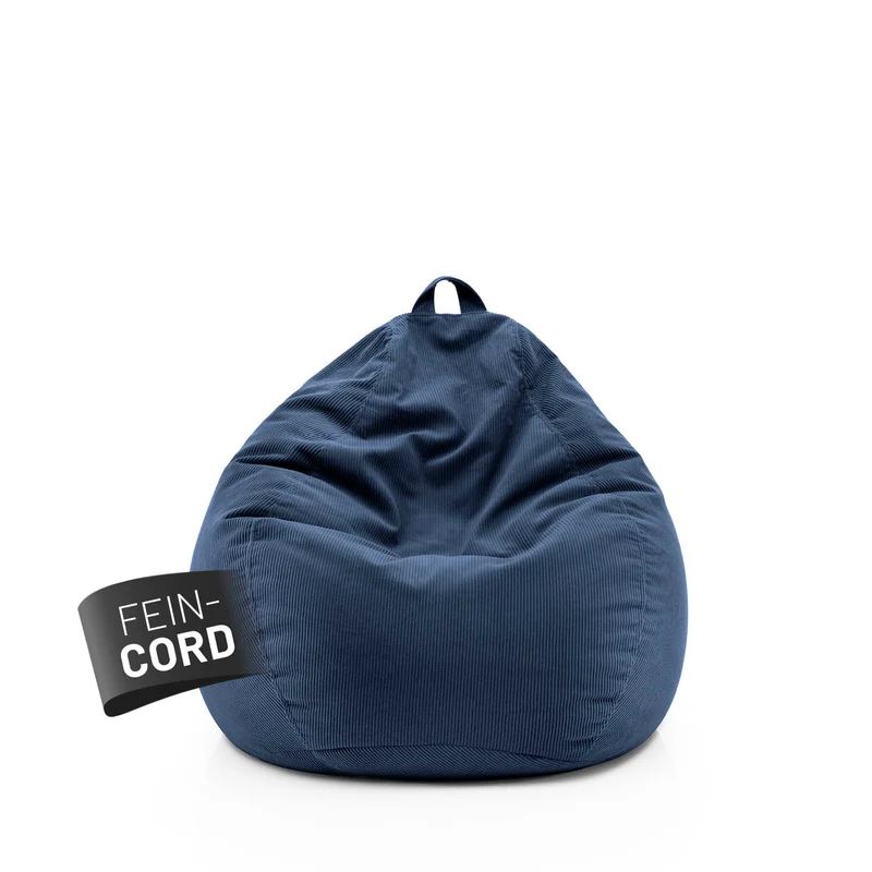 Comfort Line Sitzsack Feincord M - 120 L - Dunkelblau