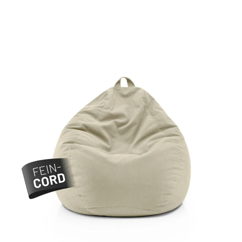 Comfort Line Sitzsack Feincord M - 120 L - Beige