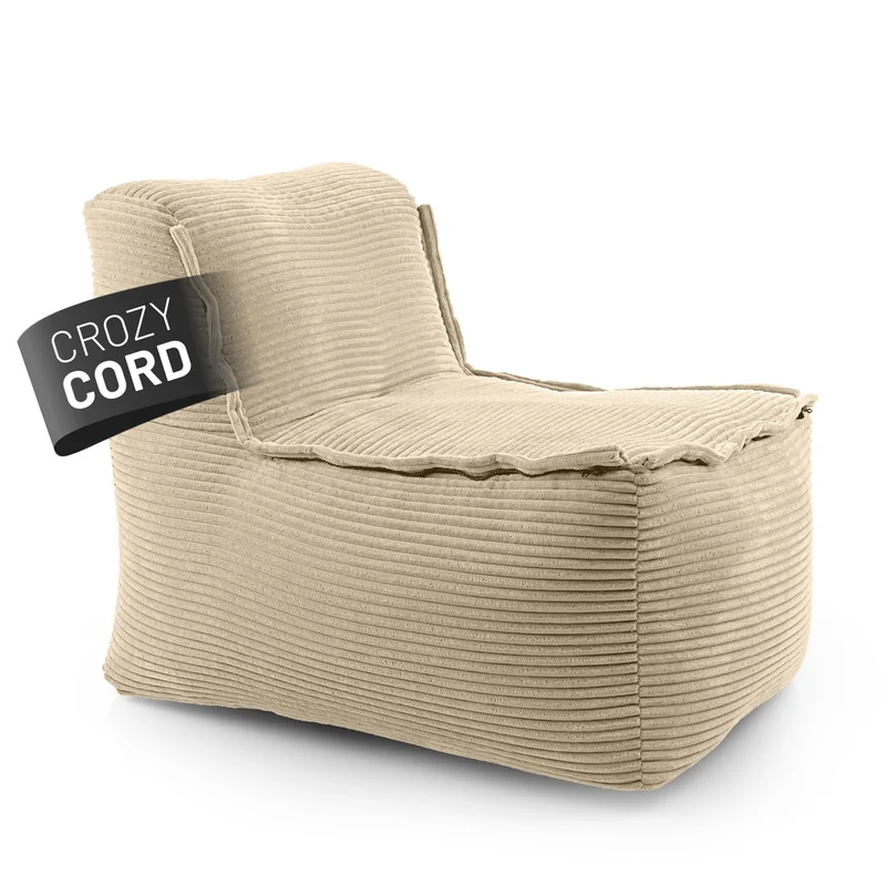 Modulare Mitte aus der LUMALAND Cord-Reihe - 200 L - 81 x 54 x 70 cm - Beige