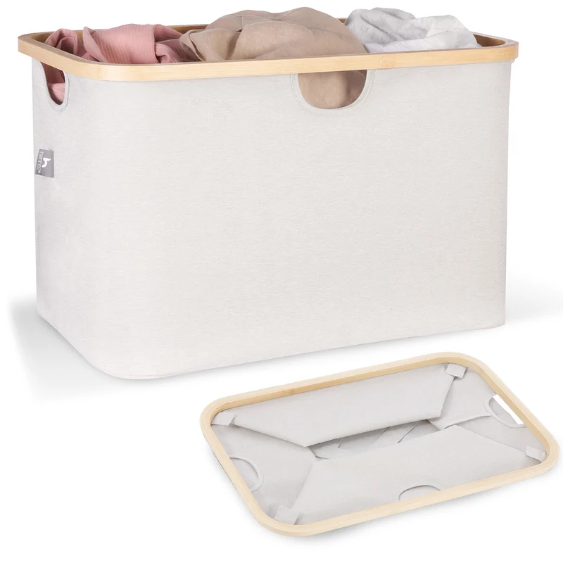 Aufbewahrungskorb "Adrian" 60 l - Beige/Hellgrau