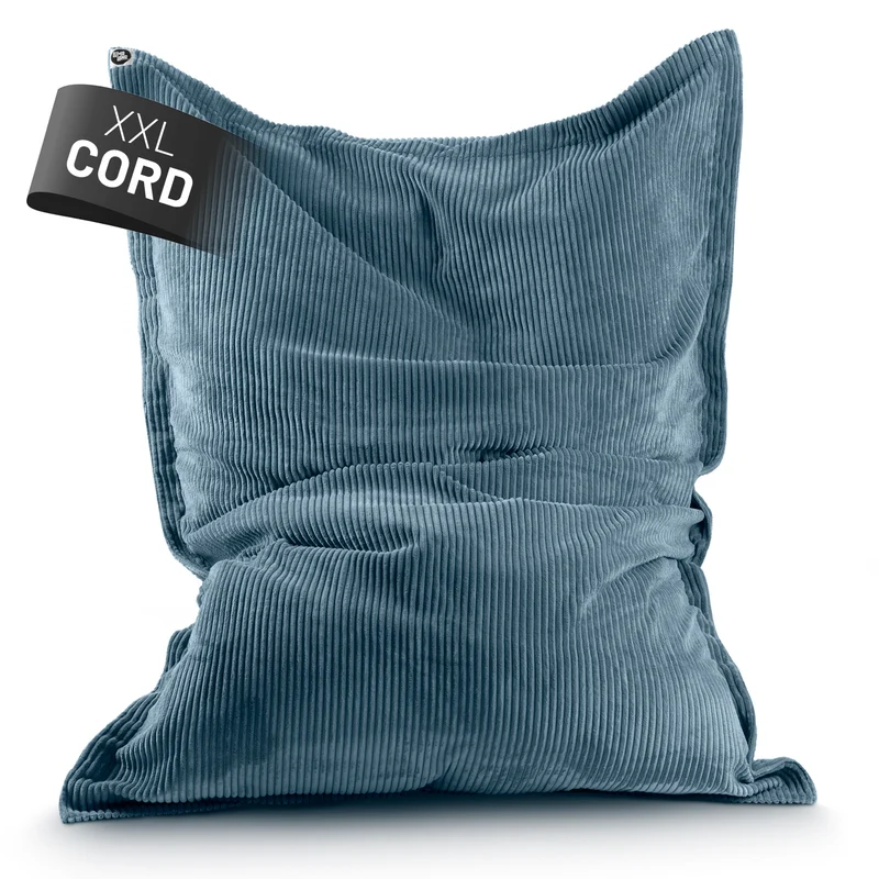 Sitzsack Classic XXL aus der LUMALAND Cord-Reihe - 380 L - 140 x 180 cm - Blau