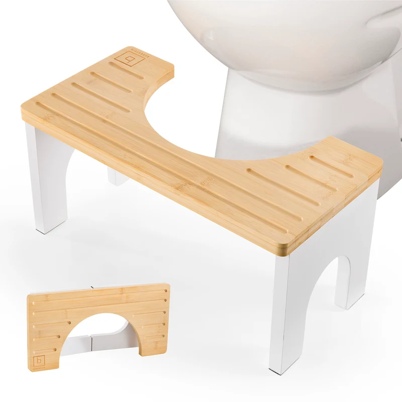 Bambus-Toilettenhocker