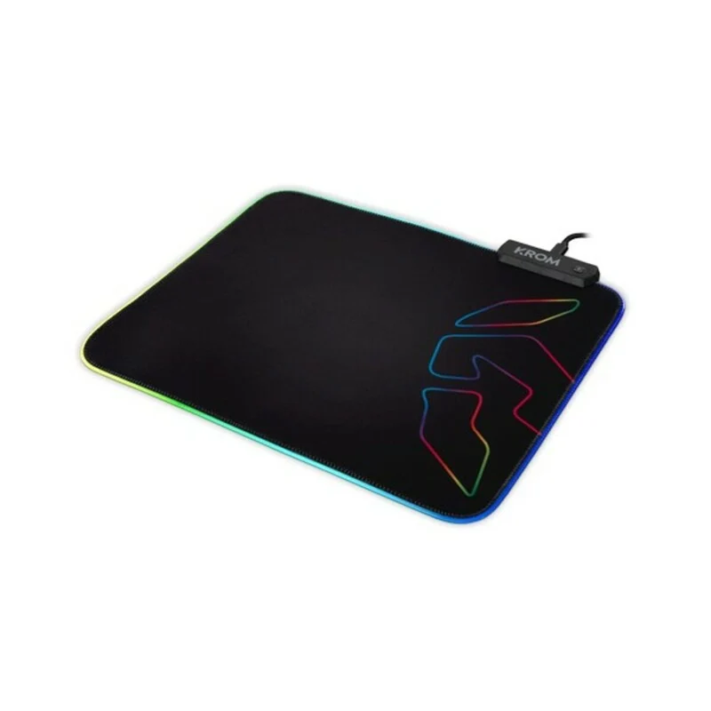 Gaming-Matte mit LED-Beleuchtung Krom Knout RGB RGB (32 x 27 x 0,3 cm) Schwarz
