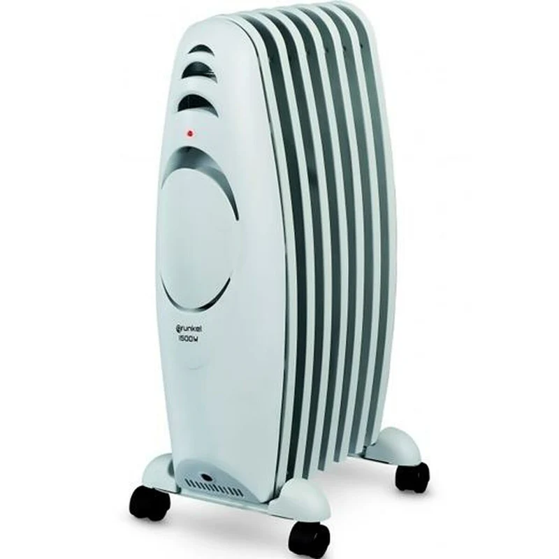 Ölgefüllter Heizkörper (7 Kammern) Grunkel RAC-7 Efiheat Weiß Grau 1500 W