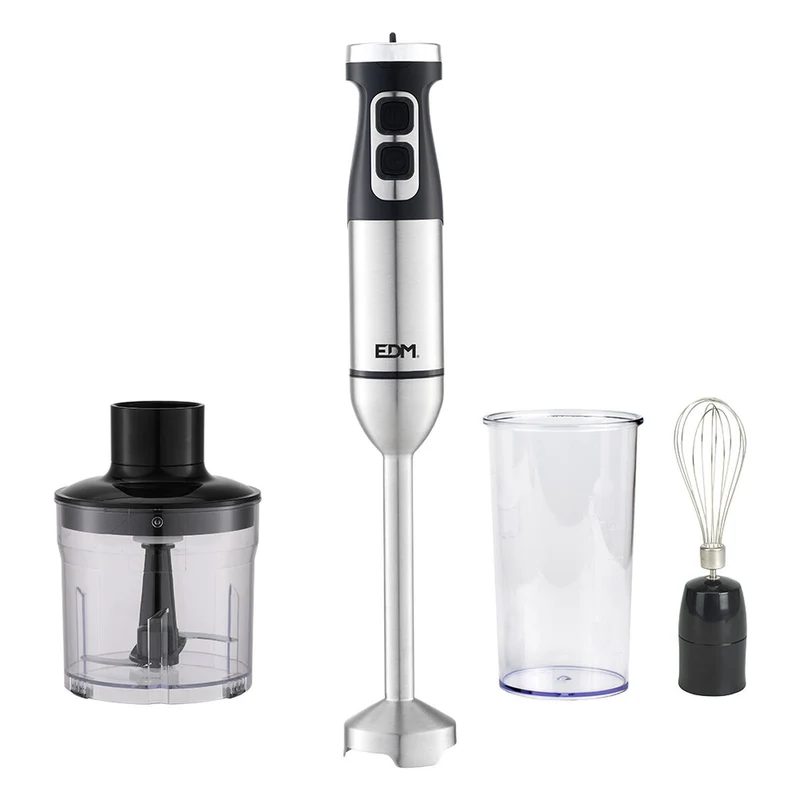 Multifunktions-Stabmixer mit Zubehör EDM 07770 Schwarz Silber 1700 W