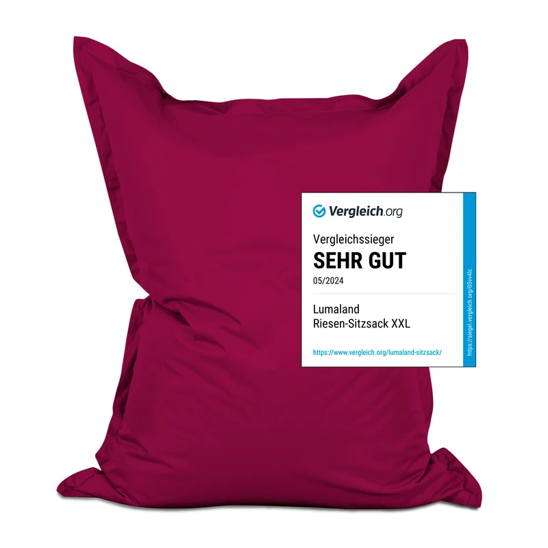 Sitzsack Classic XXL (380 L) - indoor & outdoor - Rotwein