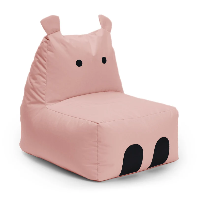 Kindersitzsack Animal Line Hippo (200 L) - indoor & outdoor - Pastell Pink