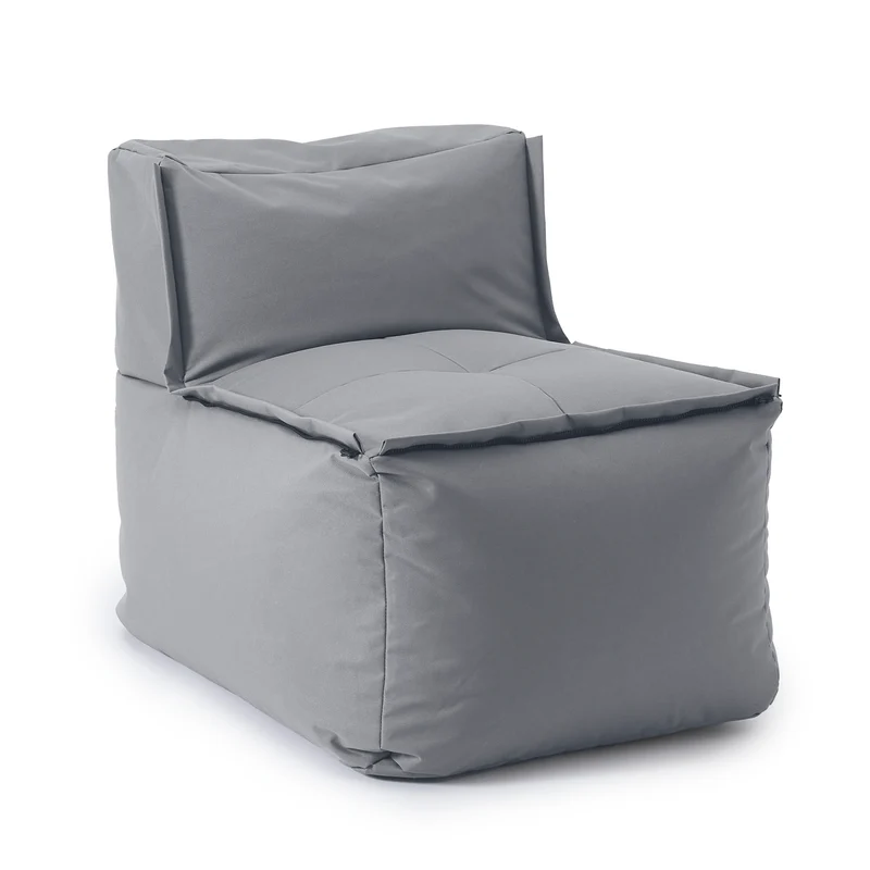 Sitzsack-Sofa Mittelstück (200 L) - Modulares System - indoor & outdoor - Grau