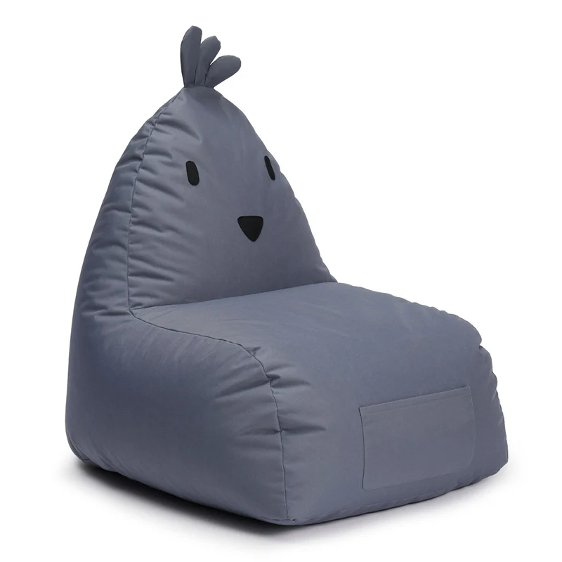 Kindersitzsack Animal Line Chick (200 L) - indoor & outdoor - Stahlgrau