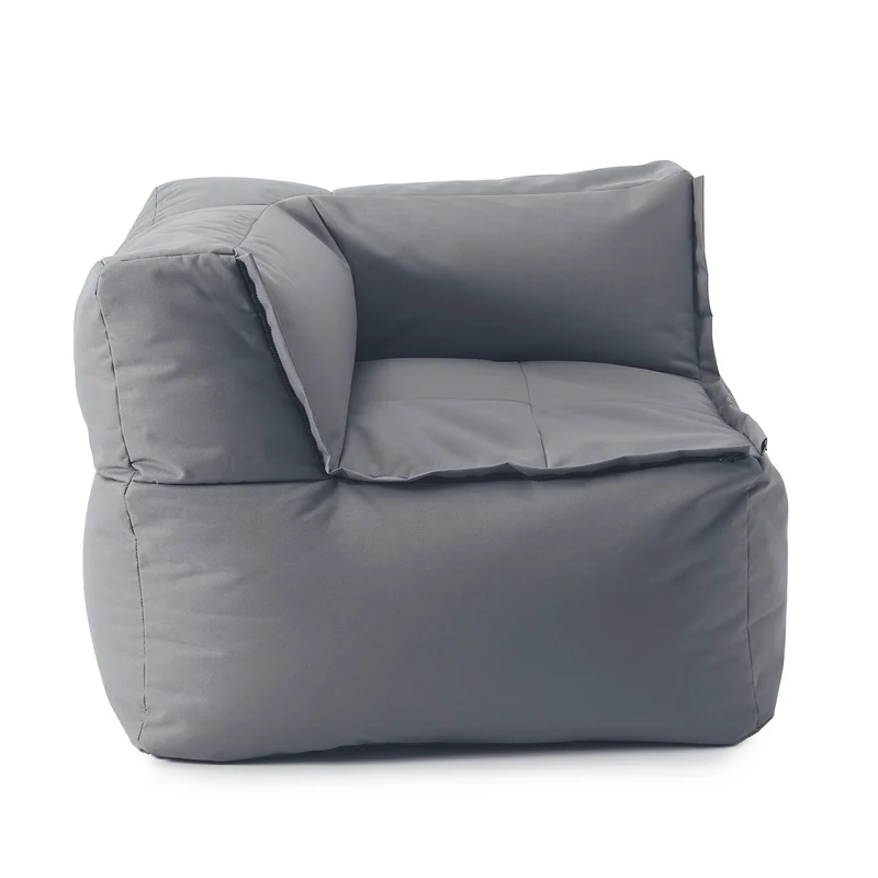 Sitzsack-Sofa Ecke (340 L) - Modulares System - indoor & outdoor - Grau