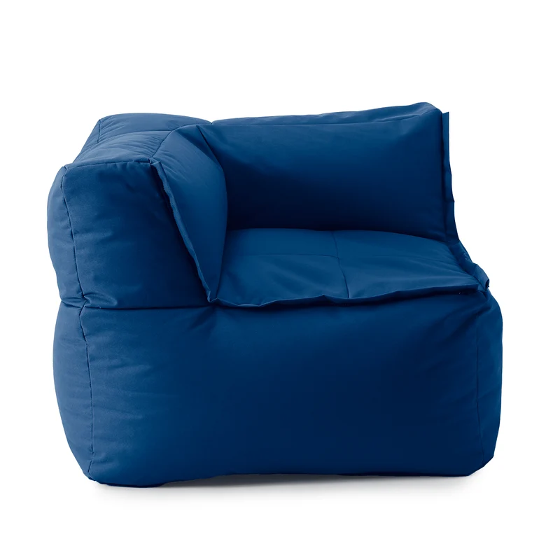 Sitzsack-Sofa Ecke (340 L) - Modulares System - indoor & outdoor - Navyblau