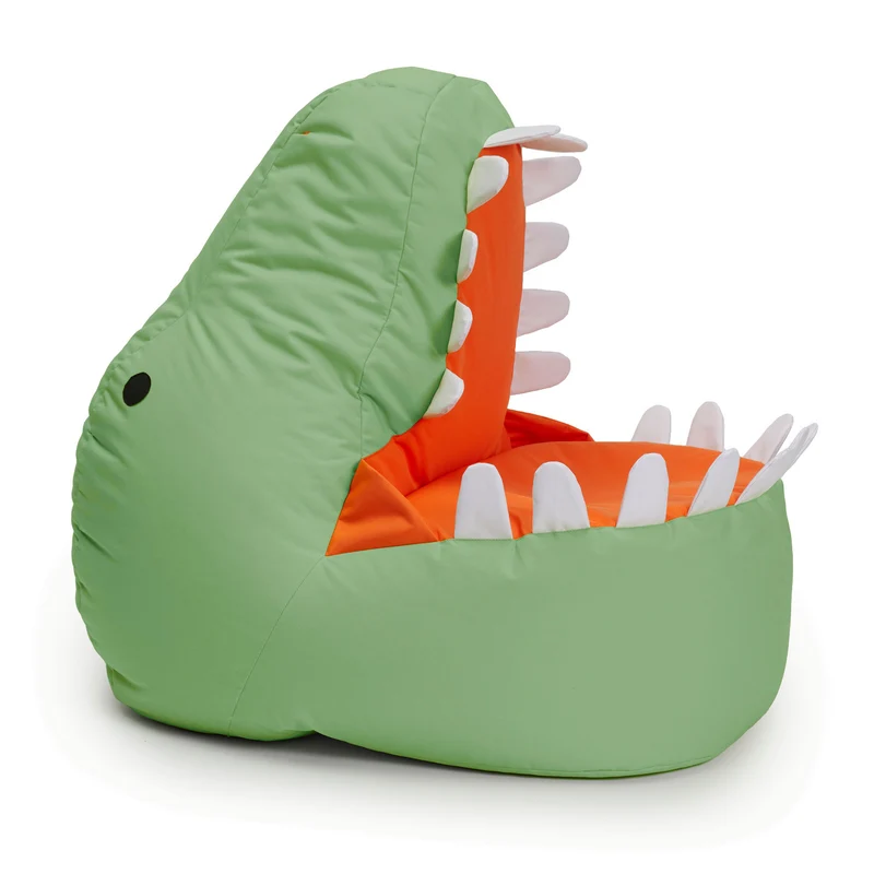 Kindersitzsack Animal Line Dino (270 L) - indoor & outdoor - Pastell Grün
