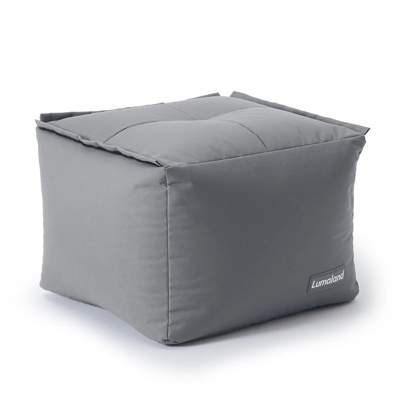 Sitzsack-Hocker (200 L) - Modulares System - indoor & outdoor - Grau