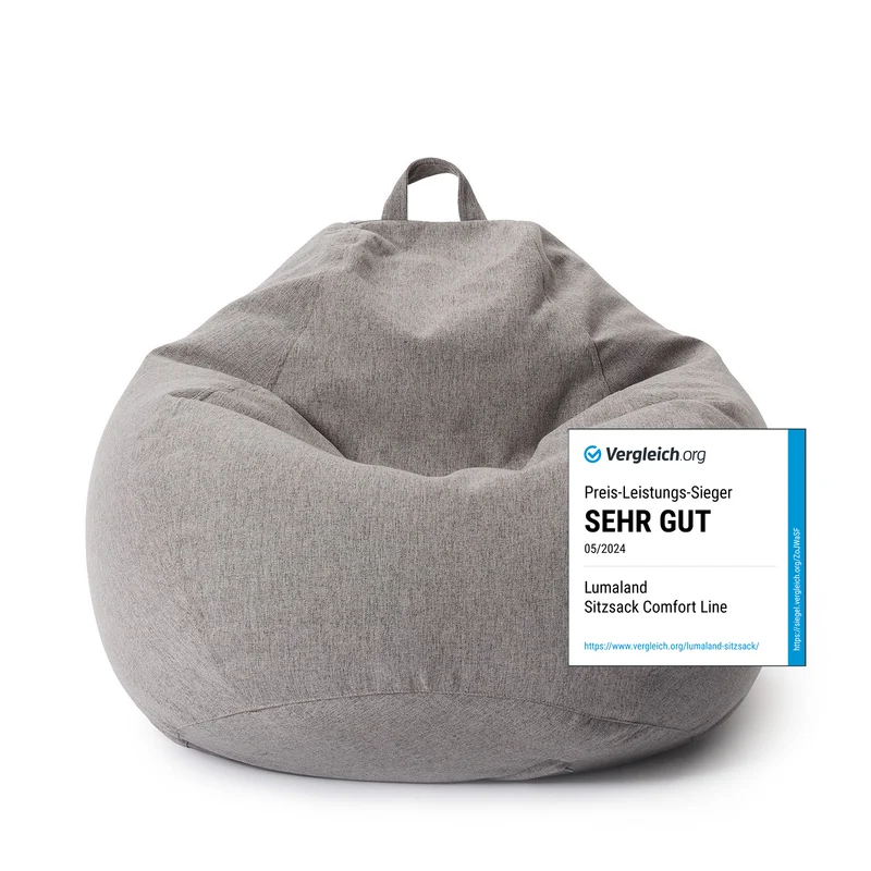 Comfort Line Sitzsack XL - 250 L - Hellgrau