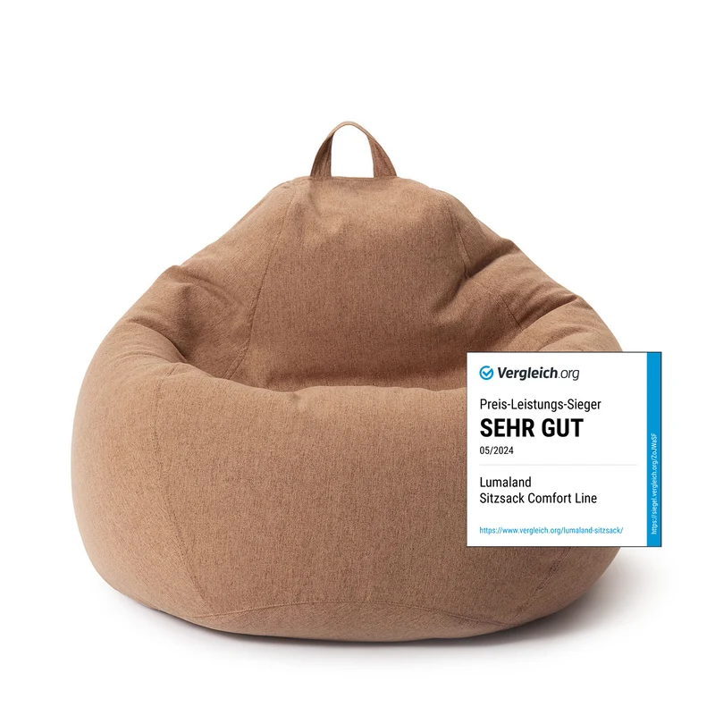 Comfort Line Sitzsack XL - 250 L - Braun