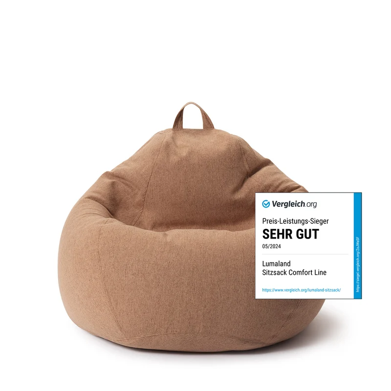 Comfort Line Sitzsack L - 185 L - Braun