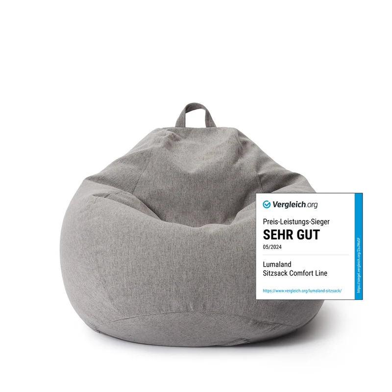 Comfort Line Sitzsack L - 185 L - Hellgrau