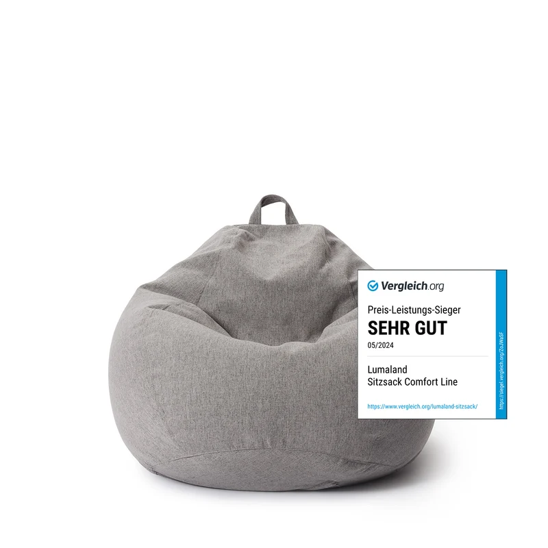 Comfort Line Sitzsack M - 120 L - Hellgrau