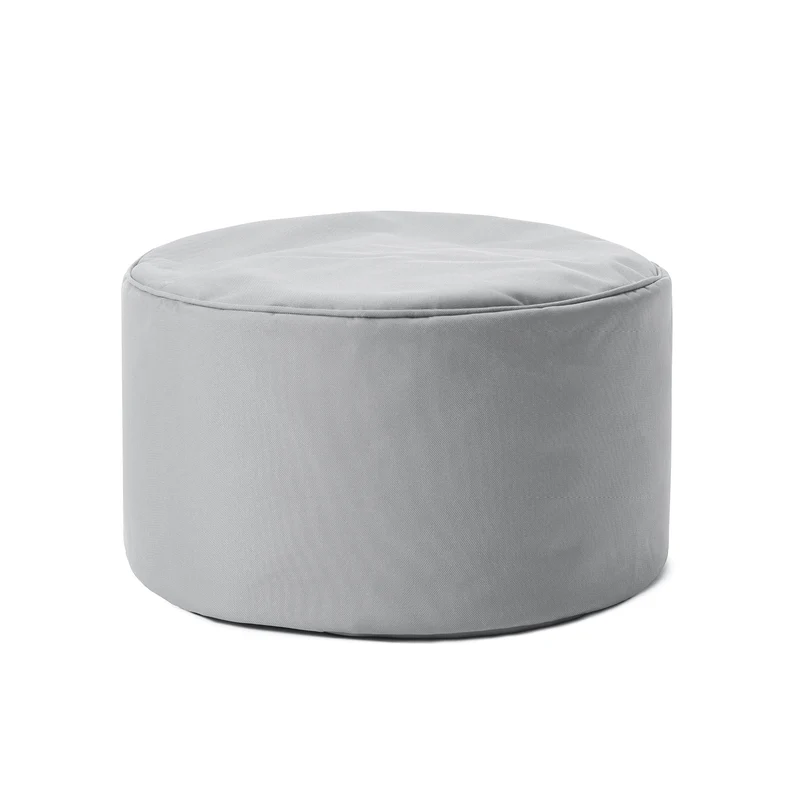 Sitzsack-Hocker/Pouf (50 L) - indoor & outdoor - Silbergrau